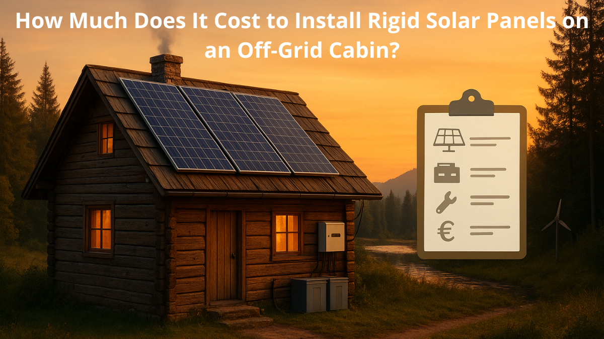 ¿Cuanto Cuesta Instalar Paneles Solares Rígidos en una Cabaña Off-Grid? How Much Does It Cost to Install Rigid Solar Panels on an Off-Grid Cabin?