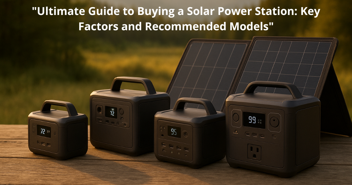 "Guía definitiva para comprar una estación de energía solar: Factores clave y modelos recomendados" "Ultimate Guide to Buying a Solar Power Station: Key Factors and Recommended Models"