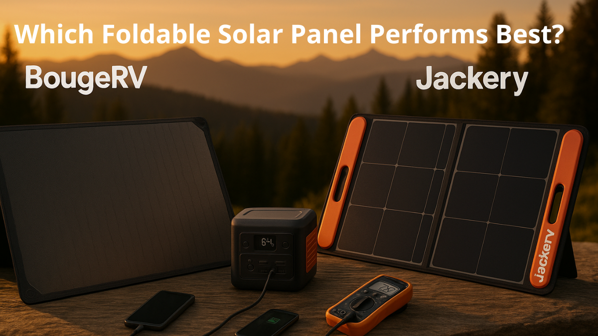 BougeRV vs Jackery:¿Que Panel Solar Plegable Rinde Mejor? BougeRV vs Jackery: Which Folding Solar Panel Performs Better?