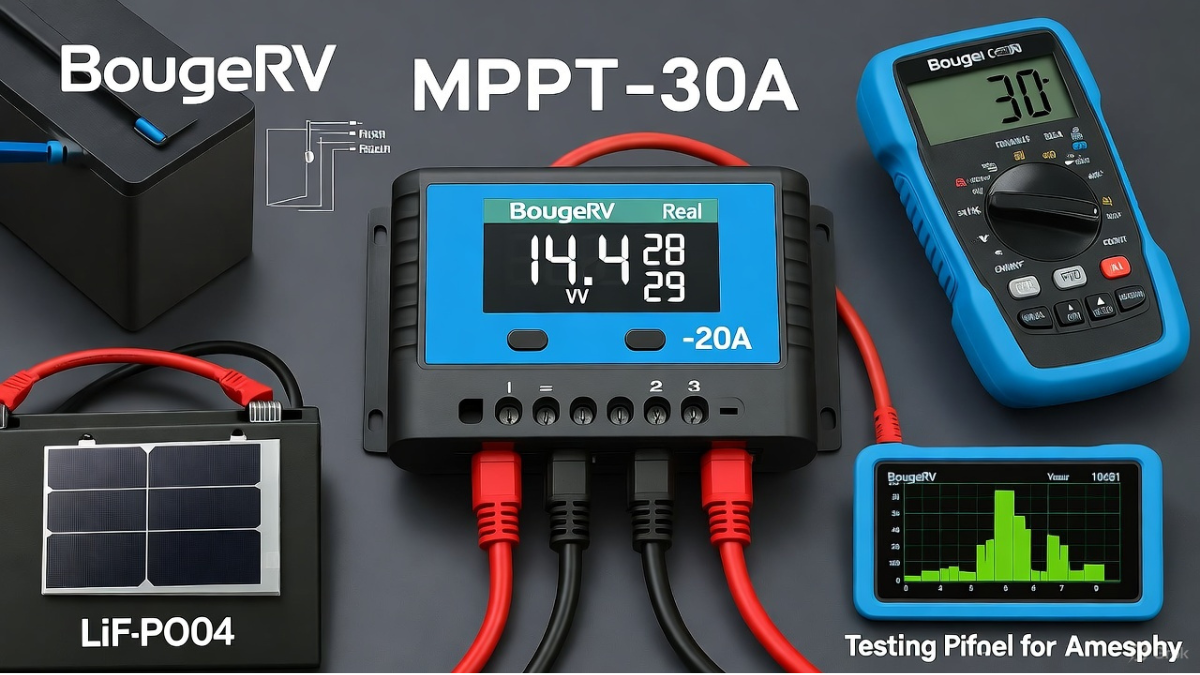 "Controladores de Carga Solar BougeRV: Análisis Técnico 2025" "BougeRV Solar Charge Controllers: Technical Analysis 2025"