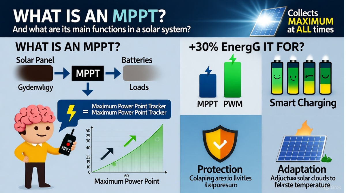 ¿Qué es un MPPT y para qué sirve? What is an MPPT and what is it used for?