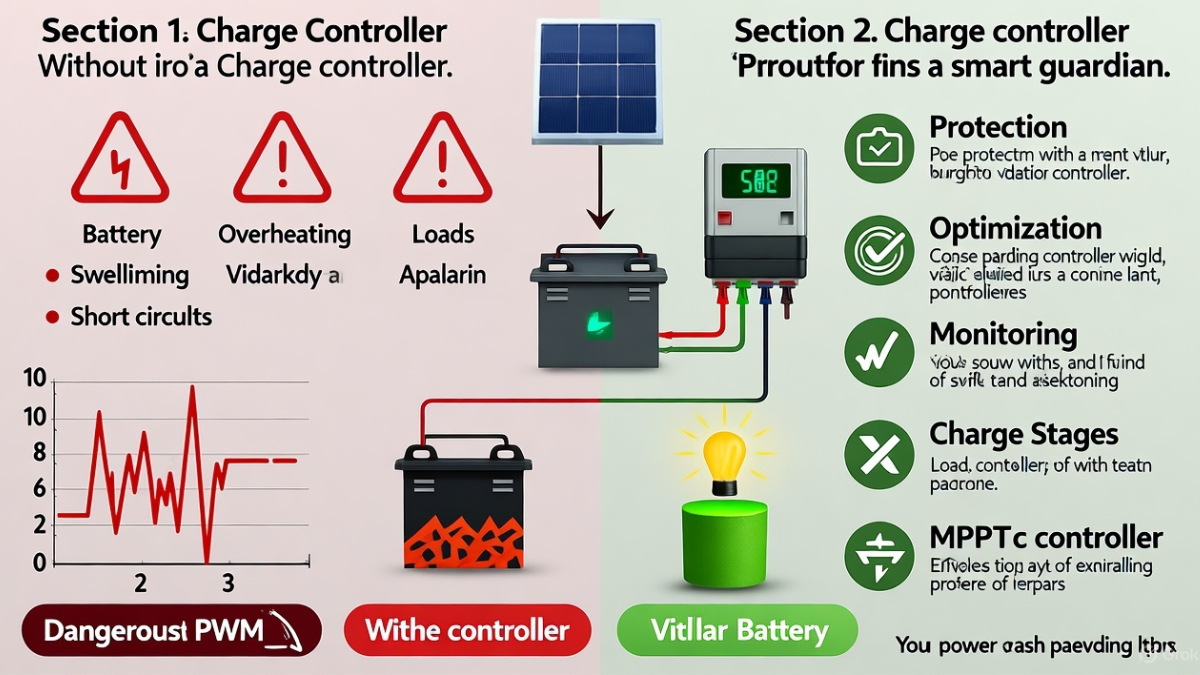"Para que Sirve el Controlador de Carga Solar" "What is the Solar Charge Controller for?"