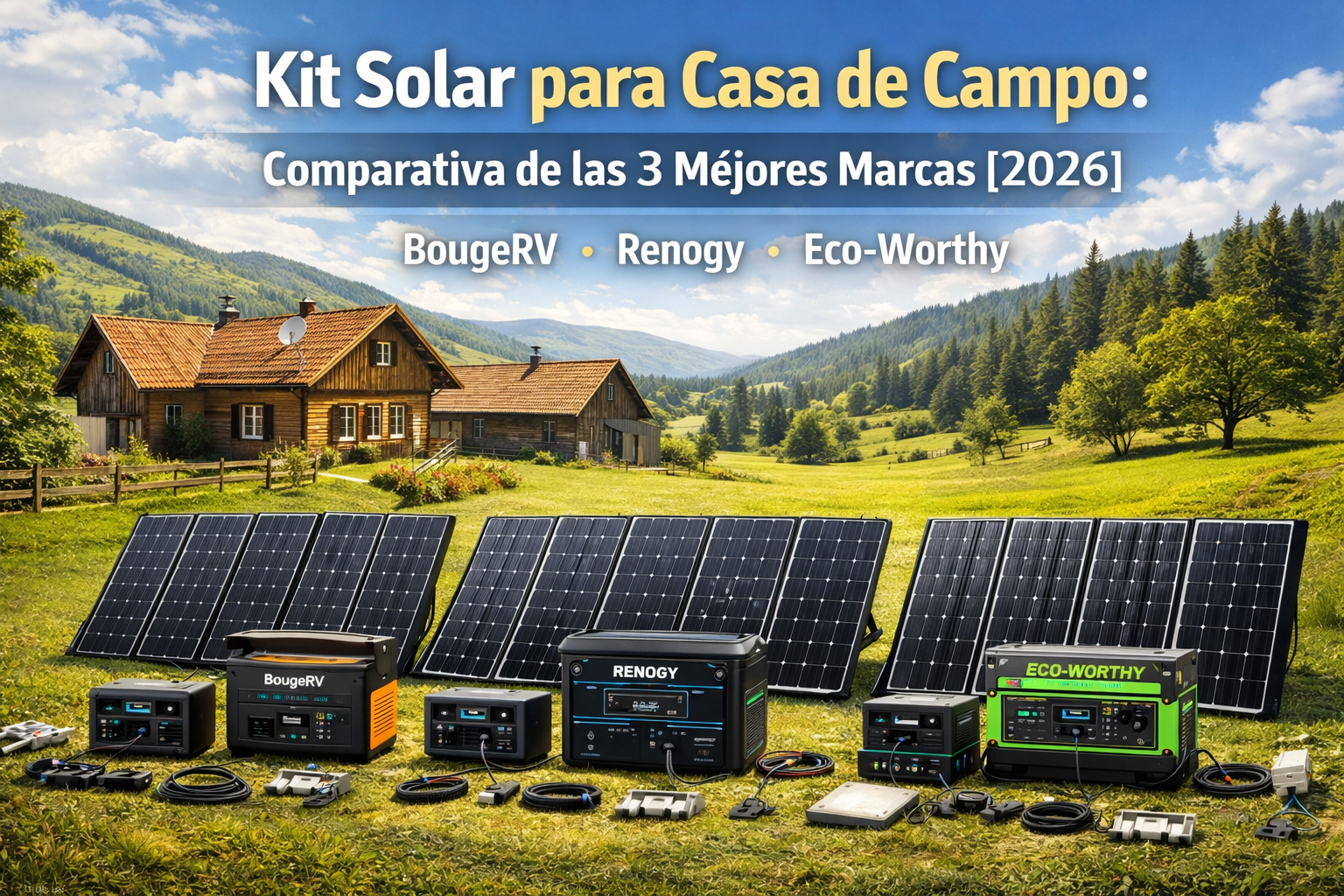kit solar para casa de campo