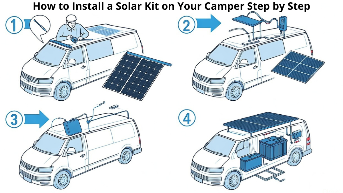 Como Instalar un Kit Solar en tu Campers Paso a Paso How to Install a Solar Kit on Your Camper Step by Step