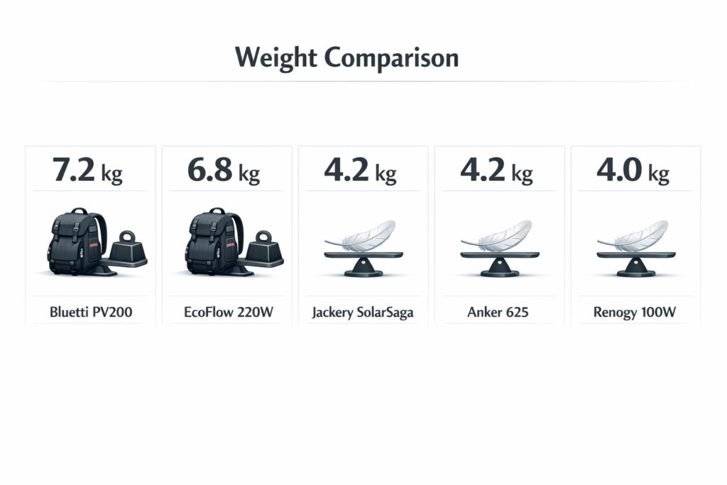 Paneles Solares Plegables: Análisis de los Modelos Más Eficientes del Mercado Peso y portabilidad