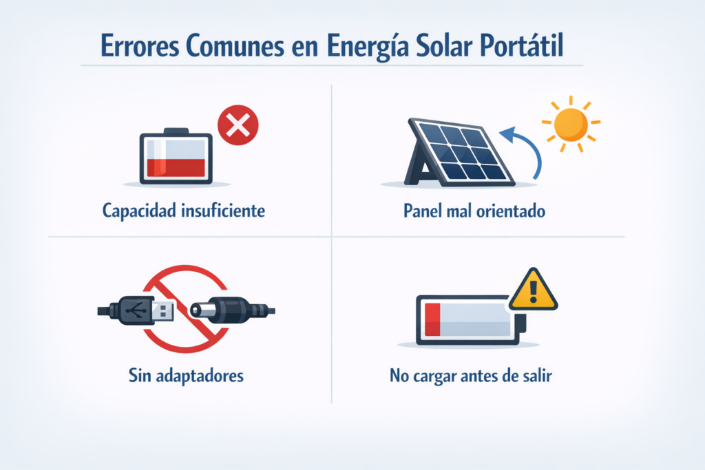 La Guía Definitiva de Energía Solar para Acampadas y Senderismo Errores Comunes en Acampada Solar (Y Cómo Evitarlos)