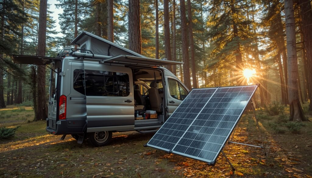 Cómo Elegir el Panel Solar Perfecto para tu Furgoneta Camper Paneles Plegables / Portátiles