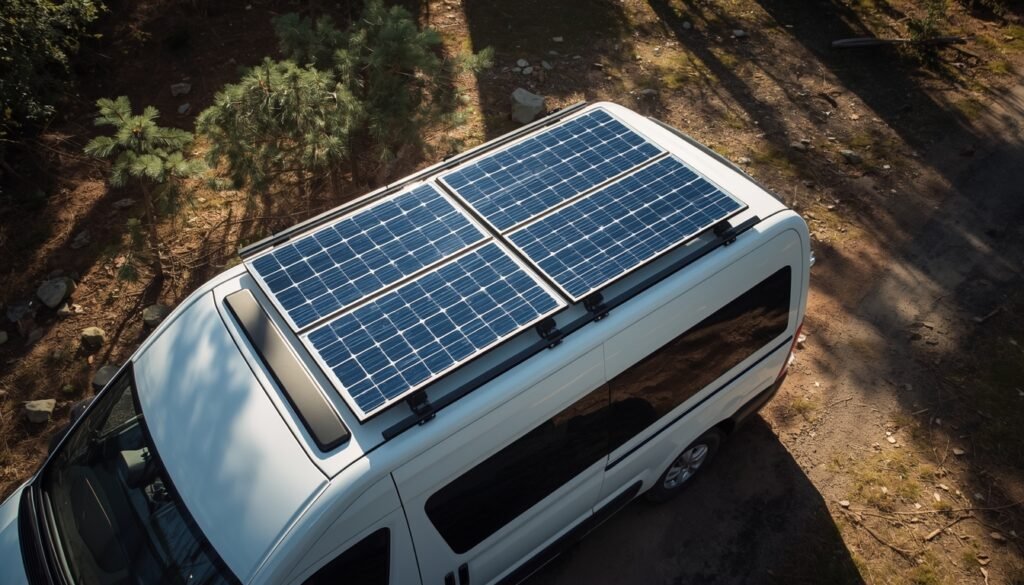 Cómo Elegir el Panel Solar Perfecto para tu Furgoneta Camper Paneles Rígidos (Los más comunes)