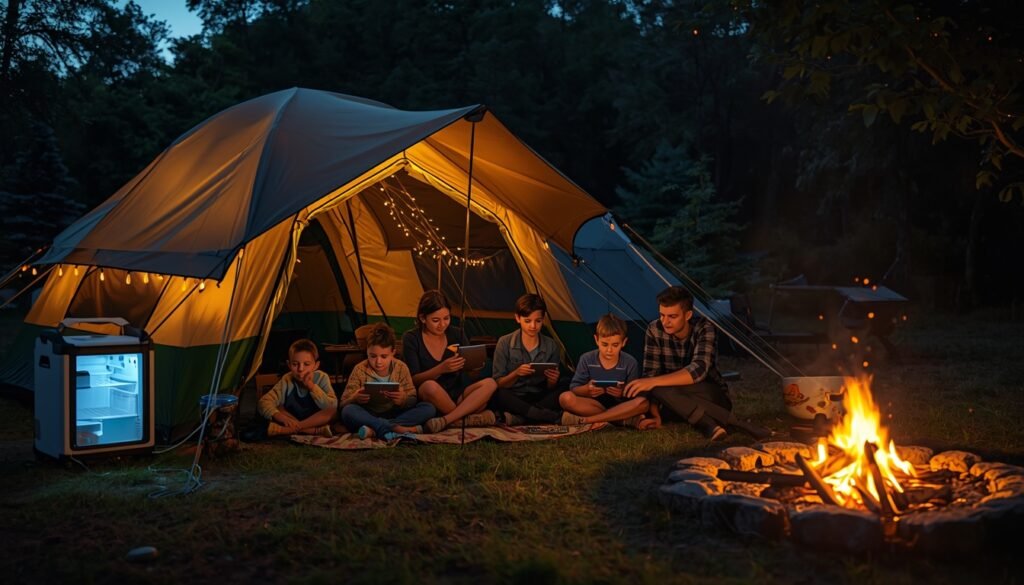 La Guía Definitiva de Energía Solar para Acampadas y Senderismo Acampada Familiar con Comodidades