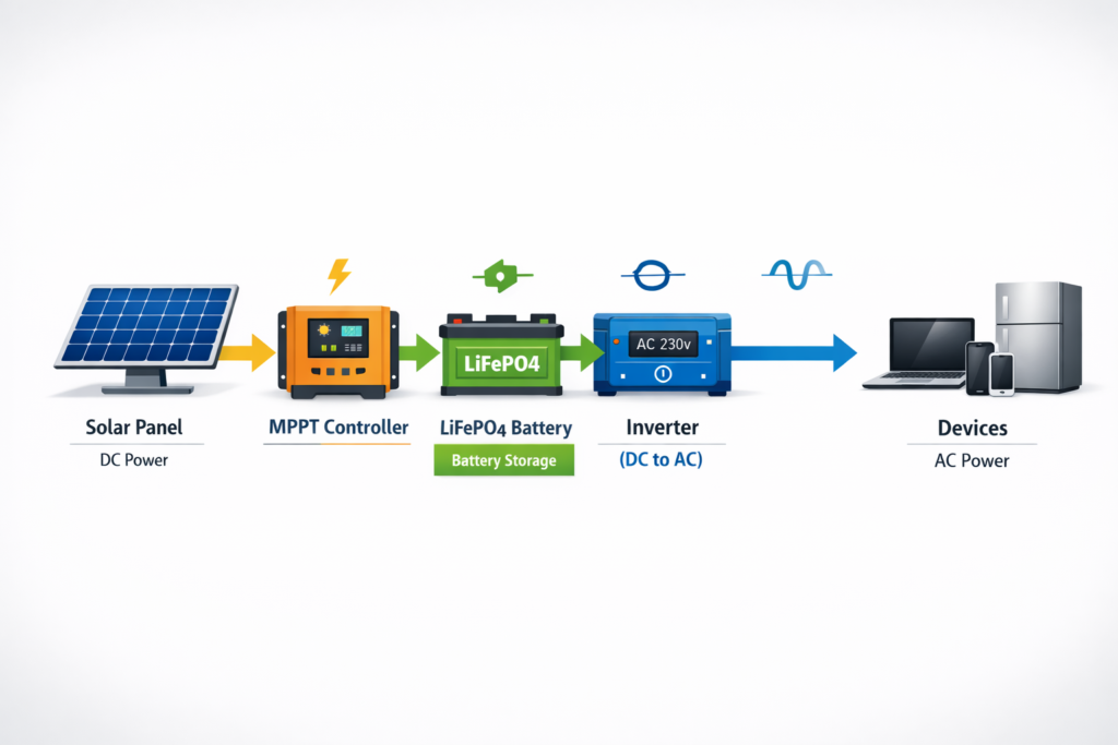 Del Panel a tu Dispositivo: El Camino de la Electricidad