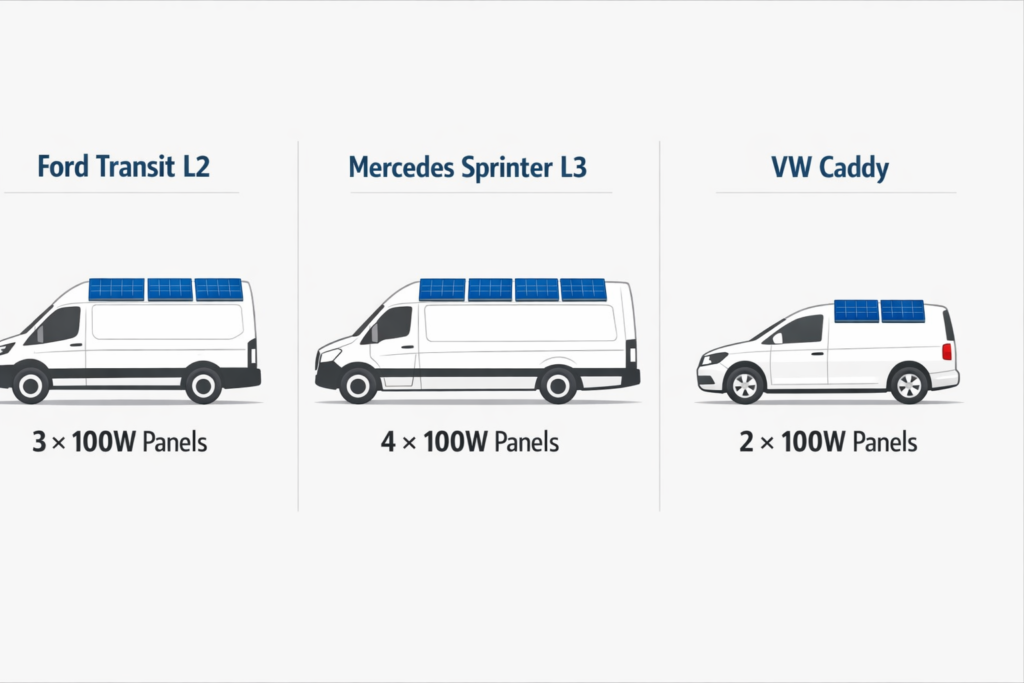 Guía por Vehículo: Qué Panel Coge Cada Furgoneta 