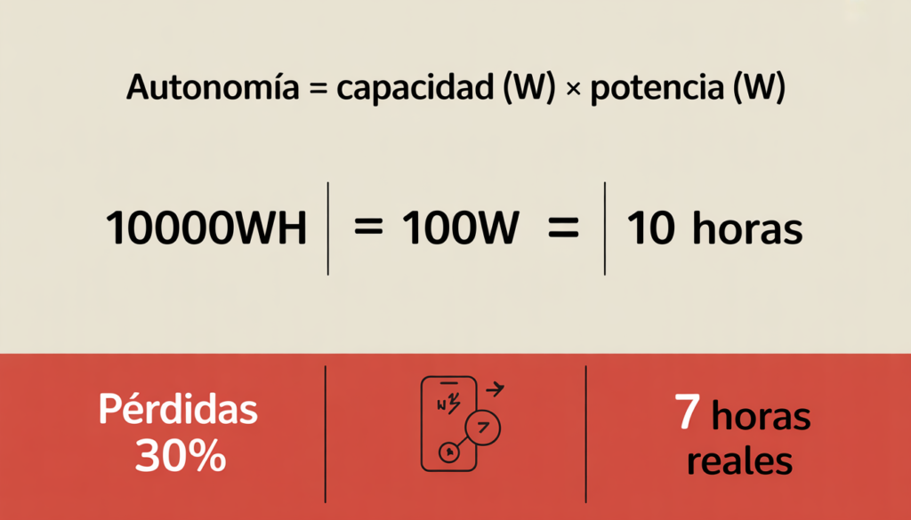 Calculadora de Autonomía: ¿Cuánto Durará tu Estación de Energía? La Fórmula Básica (Y Por Qué No es Suficiente)