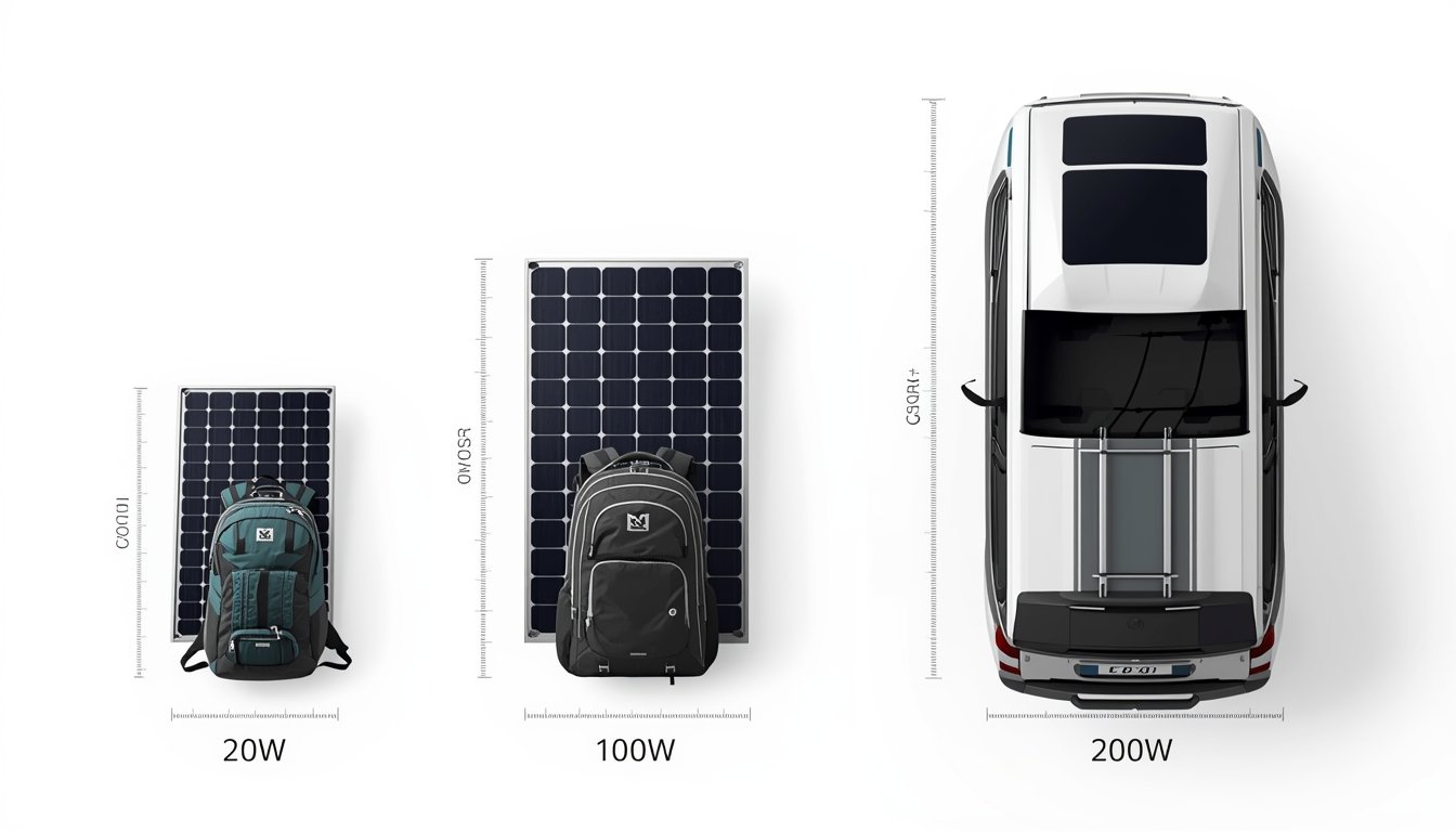 Guía de Tamaños: ¿Qué Panel Cabe en tu Mochila o Furgoneta?